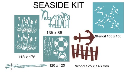 Seaside Kit pack, Min buy 3 .RETREAT OR WORKSHOP PACK min buy 3